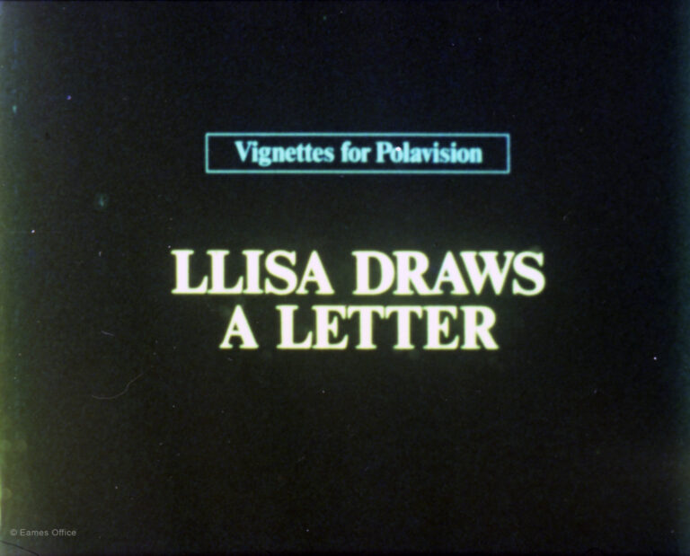 Polavision Vignettes: Llisa Draws a Letter